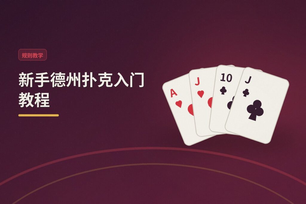 新手德州扑克入门教程 - 新手德州扑克入门教程：从规则到基础策略，快速上手实战