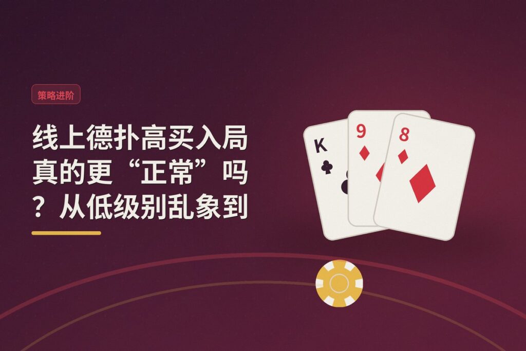 https://www.reddit.com/r/poker/comments/1udbo24/do_larger_buyins_on_online_poker_become_less_bs/ - 线上德扑高买入局真的更“正常”吗？从低级别乱象到高级